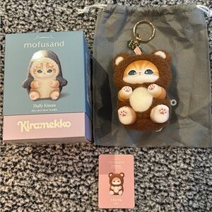 Mofusand Plush Keychain Kiramekko Fluffy Kittens